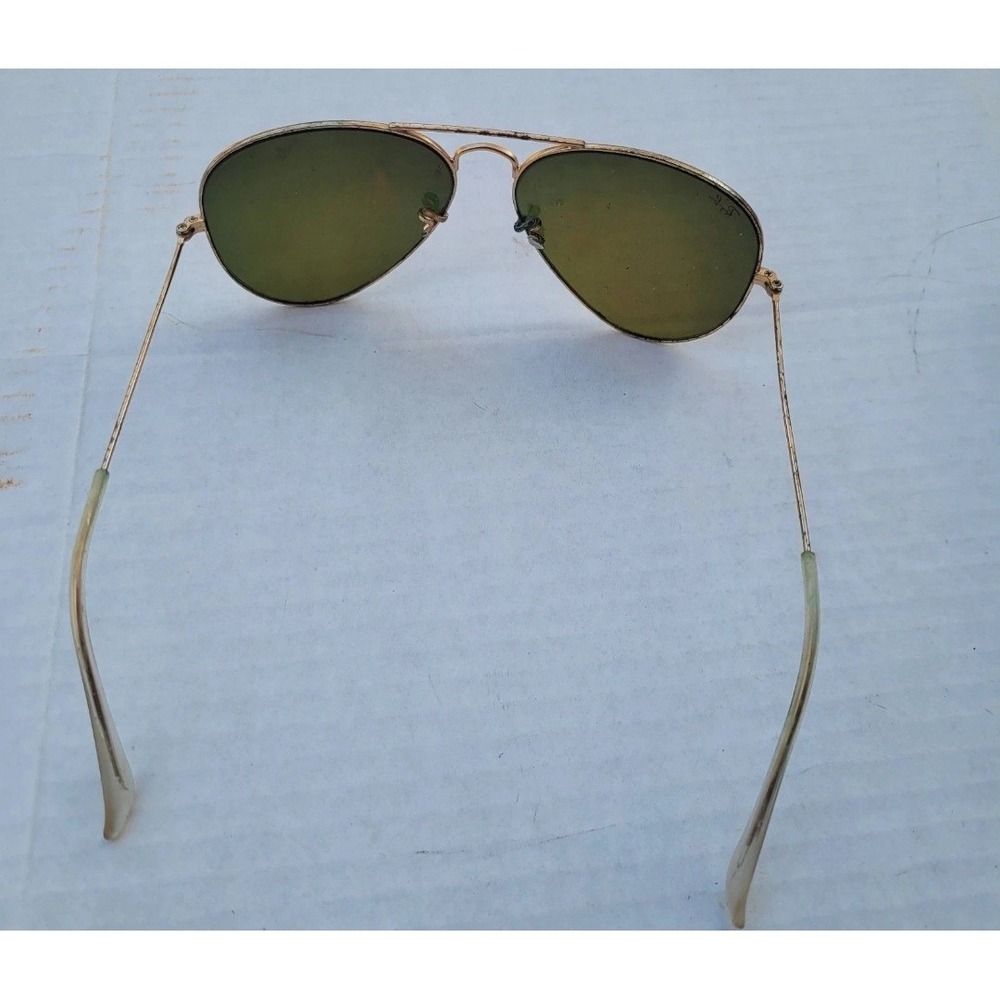 Ray Ban Large Silver Aviator Designer Frams Only Some Damage - Picture 5 of 5